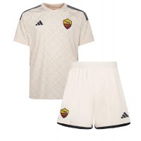 Camisa de Futebol AS Roma Equipamento Secundário Infantil 2023-24 Manga Curta (+ Calças curtas)